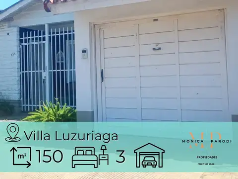 Casa en venta en Villa Luzuriaga – 3 habitaciones