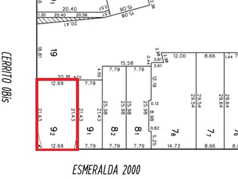 Terreno en Venta de 272,0 m2
