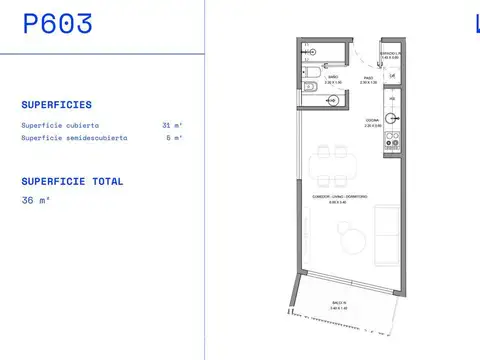 Departamento en venta en Colegiales 1 Dormitorios