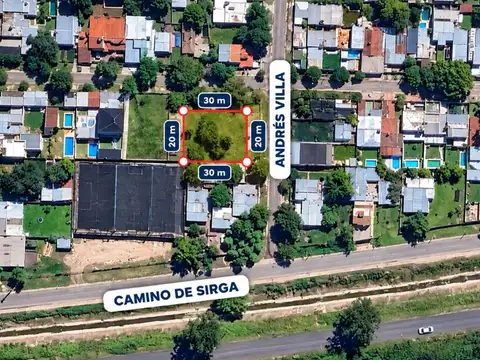 Venta terreno zona camino de sirga- yb- 600m2