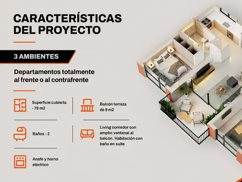Departamento en Venta de 2 dormitorios
