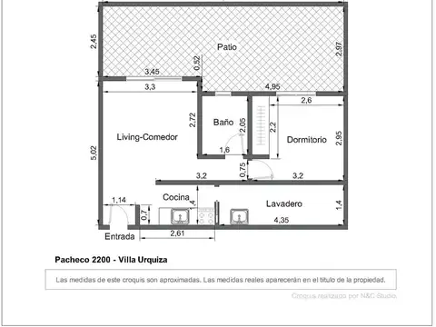 Depto Tipo Casa en Venta de 2 ambientes