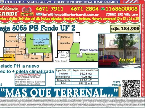 PH en Venta en Floresta, Capital Federal