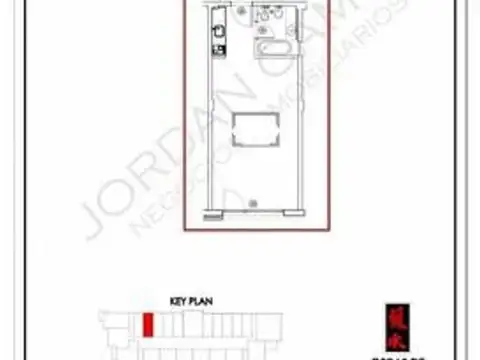 Monoambiente apto profesional en Lofts.