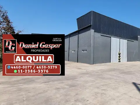 ALQUILER – IMPONENTE GALPÓN / NAVE INDUSTRIAL DE 2.400 M2 TOTALES