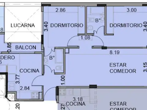 3 ambientes, con balcón terraza, en edificio Premium en Villa Pueyrredon