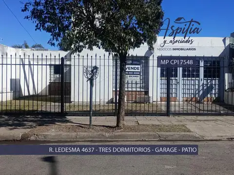 VENTA Casa 3 dormitorios con patio y cochera – Poeta Lugones Córdoba