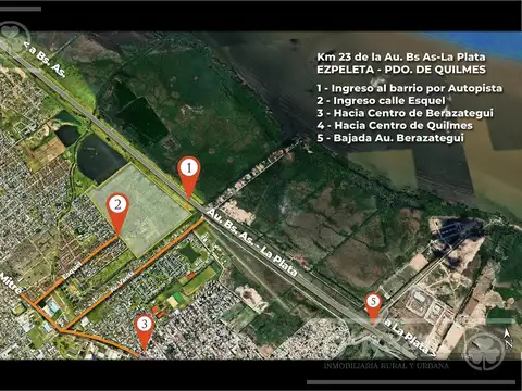 Nuevo Quilmes 2 - Lotes en venta, bajada directa de au. APTO BLANQUEO