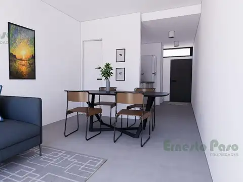 Departamento 2 ambientes con 2 baños