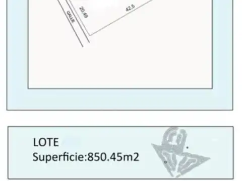 Terreno en Venta de 850,0 m2