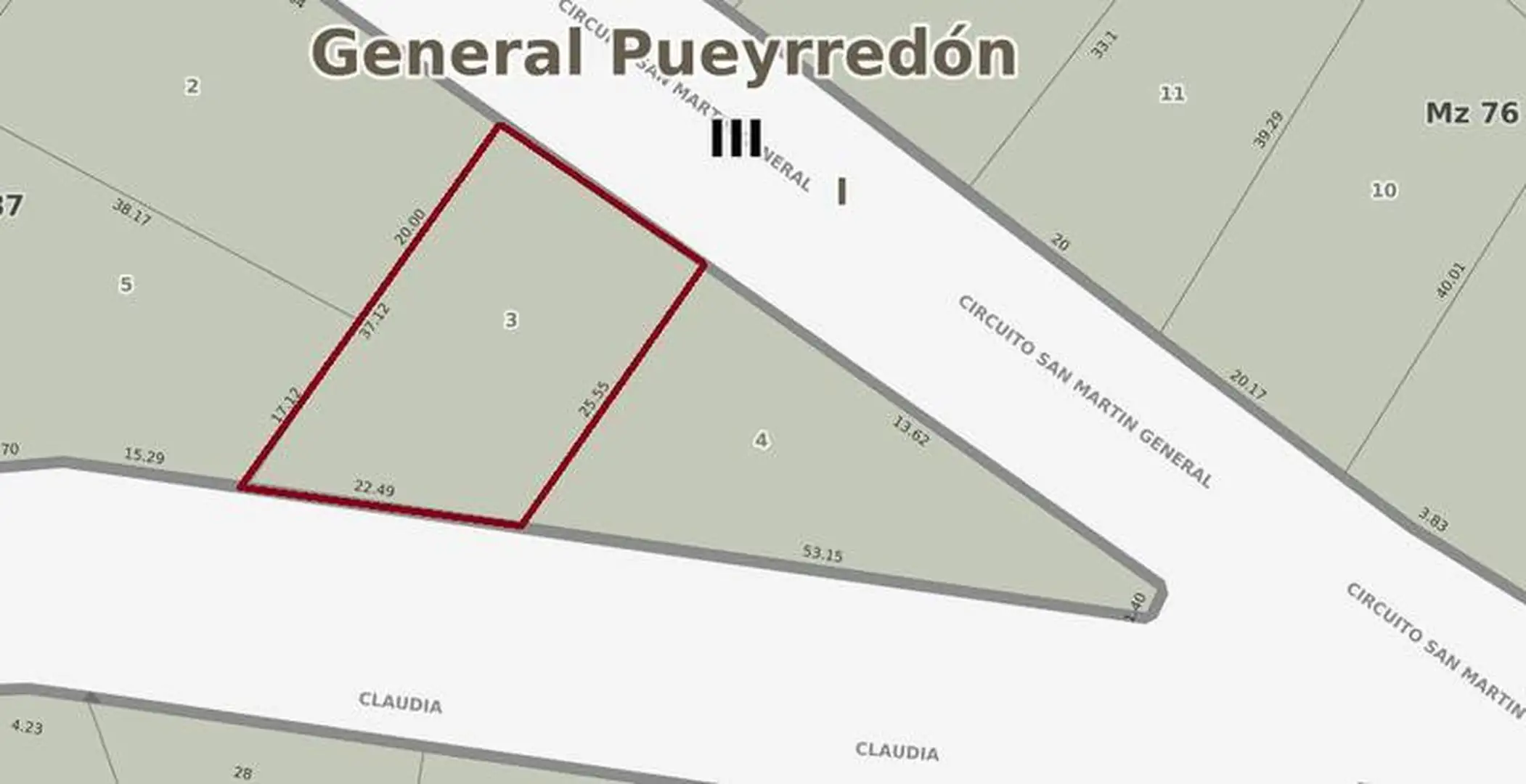 Venta Permuta Lote Sierra de los Padres sobre circuito