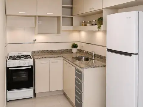 Departamento 2 ambientes con 1 baño