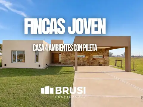 CASA EN VENTA EN FINCAS JOVEN - 4 AMBIENTES CON PILETA