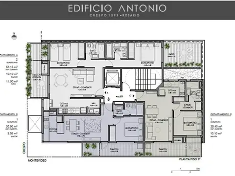 Departamento en Venta de 4 ambientes