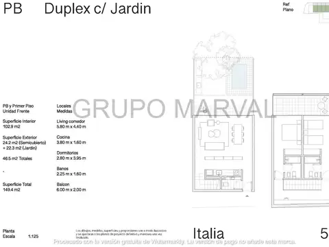 Departamento en Venta de 3 ambientes
