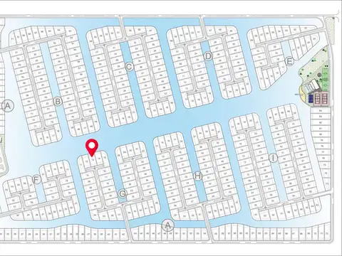Terreno en venta en Funes Lakes canal central frente Sur