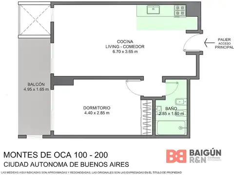 Departamento en Venta de 2 ambientes