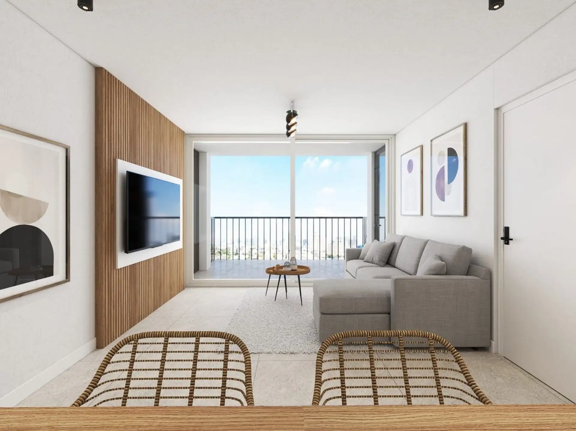 Departamento 3 amb, 70m² en pozo con balcón-terraza — Parque Luro