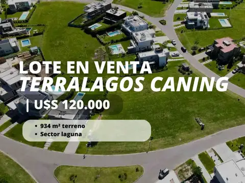 LOTE EN VENTA TERRALAGOS CANNING SECTOR LAGUNA