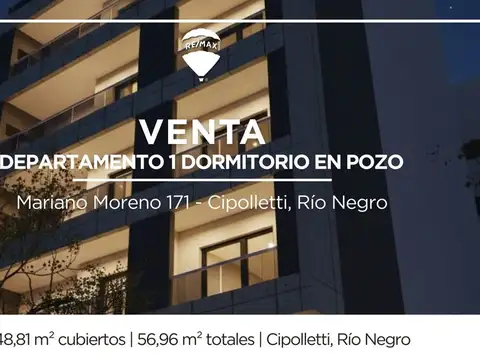 DEPARTAMENTO EN POZO 1 DORMITORIO EN VENTA
