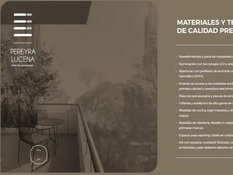 Departamento en venta de 2 ambientes al frente en Palermo Chico Piso alto