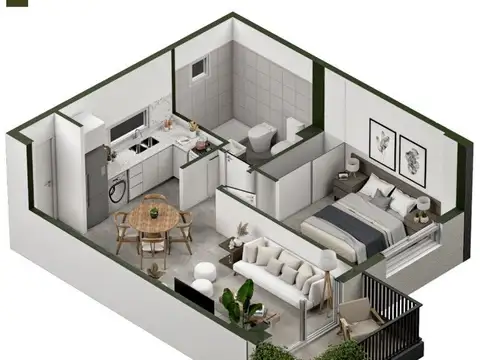 Departamento en Venta de 2 ambientes
