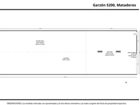 Galpon en Venta en Mataderos, USD 1.450.000