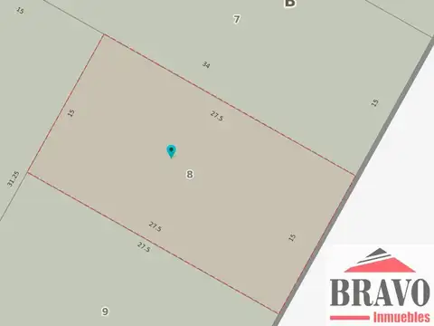 Terreno en Venta de 815,0 m2