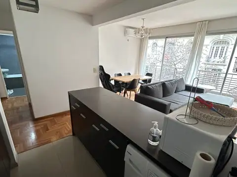 Departamento 2 ambientes con 2 baños