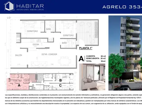 Emprendimiento en Almagro - Etapa: En construcción
