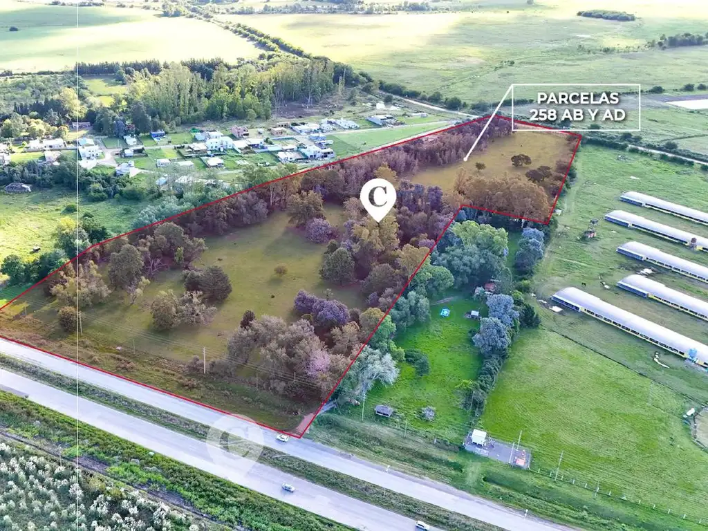 Dos fracciones en Venta - Ruta 6 Km 191 (parcelas 258 ab y 258 ad)