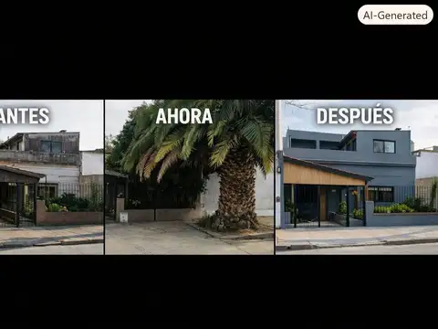 Casa 3 ambientes con 1 baño