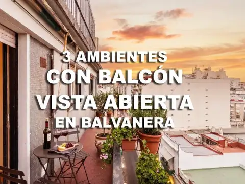 Departamento en Venta 3 Ambientes con Balcón en Balvanera