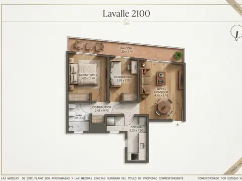 Departamento en Venta de 3 ambientes