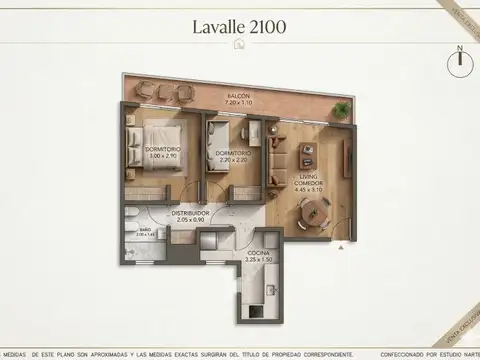 Departamento en Venta de 3 ambientes