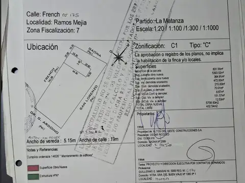Terreno en Venta en Ramos Mejia, Partido de La Matanza