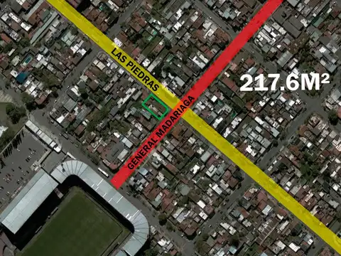 Terreno en venta - 217,6Mts2 - Lanús