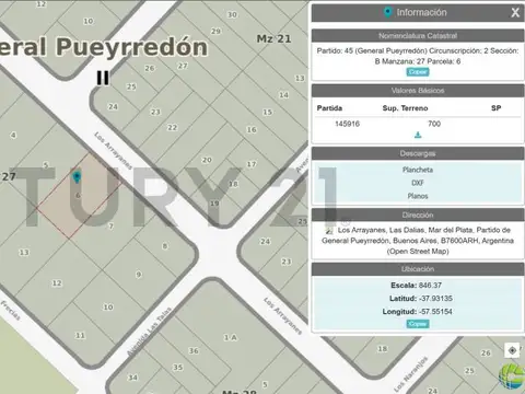 Terreno en Venta de 700,0 m2