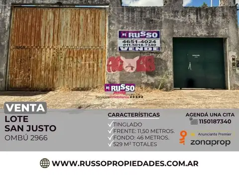 Venta excelente lote San Justo
