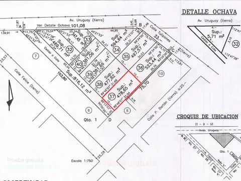 Terreno en Venta en Santa Rosa, USD 25.000