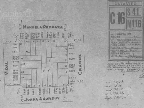 Terreno en Venta 8  mts Frente