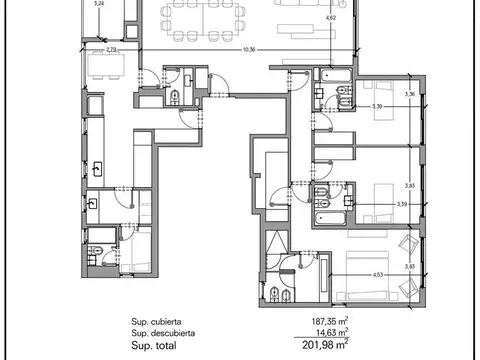 Departamento en Venta de 4 ambientes