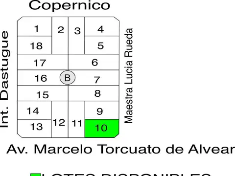 Terreno en Venta 12  mts Frente