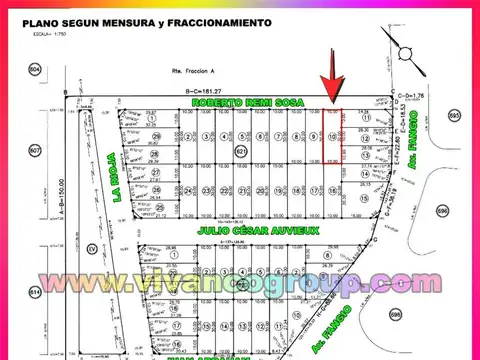 Terreno en Venta 30  mts Fondo