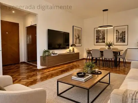 PALERMO. FTE A PLAZA LAS HERAS. 3 AMBIENTES APTO PROF. PISO 11º, PURO LUZ Y SOL