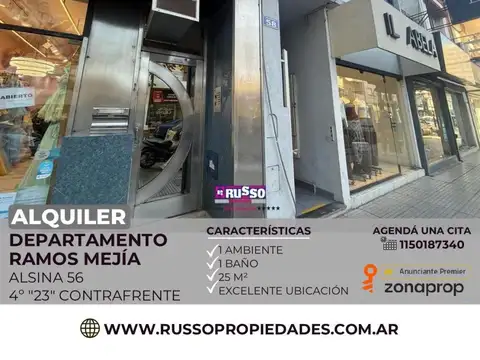 Alquiler de Departamento Monambiente en Ramos Mejia