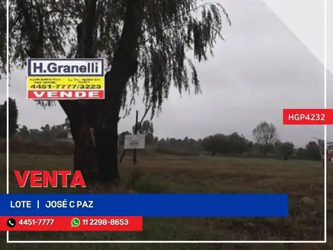 Lote - Venta - Argentina, José C Paz - Chacabuco 3400