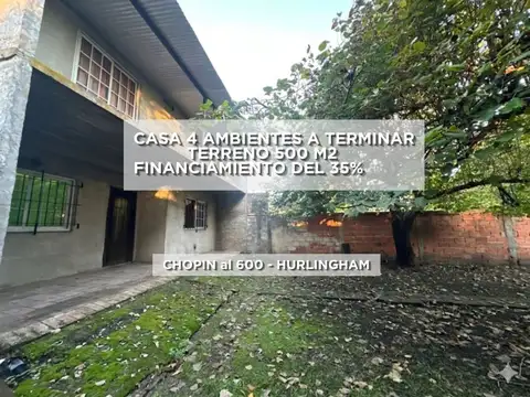CASA 4 AMBIENTES VENTA HURLINGHAM FINANCIA