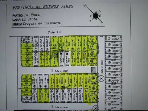 Terreno en Venta en La Plata, USD 11.500