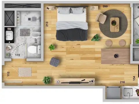 Departamento en Venta de Monoambiente